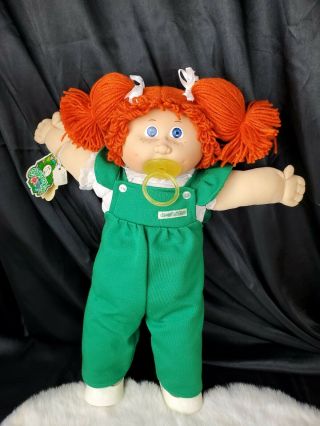 Cabbage Patch Kid Jesmar Spain Girl Red Hair Blue Eyes Freckles Pacifier Hm 4