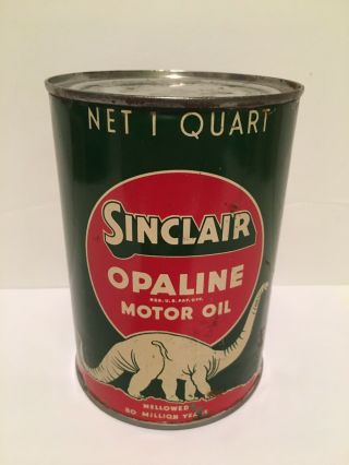 Vintage Sinclair Opaline One Quart Motor Oil Can