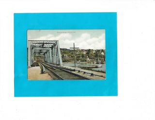 Vintage Postcard - Railroad Bridge,  Tiverton,  Rhode Island