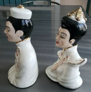 Vintage Muriel of California Asian Busts Kwang Hsu & Chin Feng,  Labeled 2