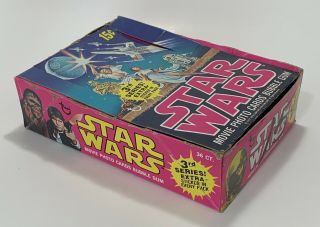 1977 Topps Star Wars Series 3 Empty Wax Box 2