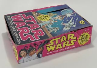 1977 Topps Star Wars Series 3 Empty Wax Box 3