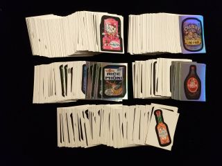 Wacky Packages Ans 2,  3,  4,  5,  6 - (364) Stickers,  (16) Foil - Pack Fresh