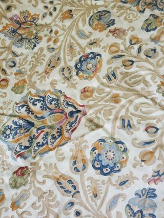 KiNG Ralph Lauren Marrakesh Rug Jacobean Floral Comforter quilt vtg EUC 3