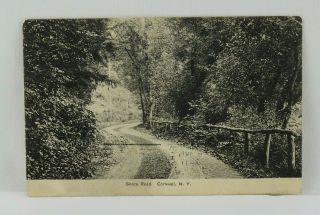 Vintage 1908 Real Picture Postcard Shore Road Cornwall Ny