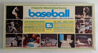 Vintage 1972 Sports Illustrated Baseball Board Game Complete