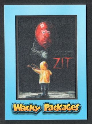 Wacky Packages Go To The Movies Topps 2018 Patch Card Mp10 Zit (74/99)