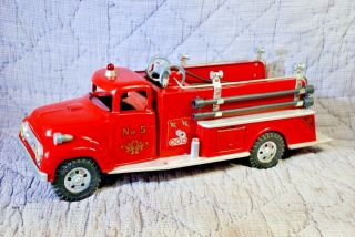 Vintage Rare 1957 Tonka Toys 46 Suburban Pumper Fire Truck Awesome