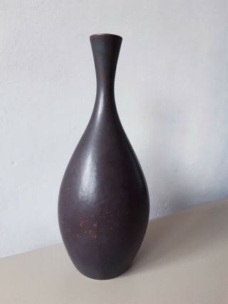 Carl Harry Stalhane Vase For Rostrand Vintage Swedish Mid - Century Chs Pottery