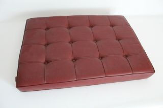 1972 Knoll Mies Van Der Rohe Barcelona Leather Chair Cushion Vtg Mid Century DWR 2