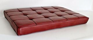 1972 Knoll Mies Van Der Rohe Barcelona Leather Chair Cushion Vtg Mid Century DWR 3