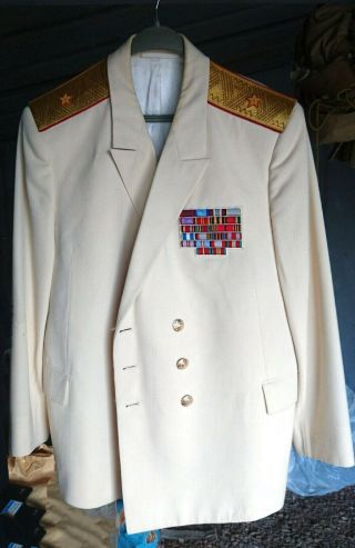 Soviet General Major Navy Tunic Ussr Army Military Vintage Rare