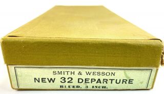 Vintage Rare Smith & Wesson 32 Departure Blued 3 Inch Revolver,  Hinged Box