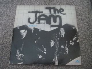 The Jam In The City 1977 Polydor Silver Paint Centre Near