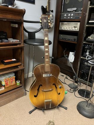 Vintage Harmony 1960’s H39 Acoustic Electric Sunburst Guitar