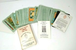 Rare Vintage Aleister Crowley Thoth Tarot Cards Deck 1978 Nwot
