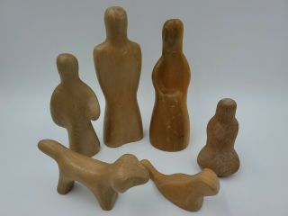 Antonio Vitali Creative Playthings Swiss Carved Wood Toy Play Set Vintage 1950 