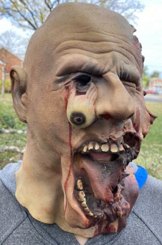 Vtg 1985 Distortions Unlimited Rotted Corpse Zombie Monster Mask Grizzle