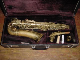 Vintage 1953 Pan American Alto Saxophone Elkhart Indiana Usa