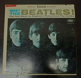 1964 The Beatles - Meet The Beatles Lp 1st Album By Englands Phenomenal Pop Comb