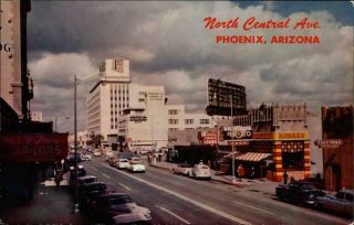 Phoenix,  Az North Central Ave Maricopa County Arizona Petley Studios Inc.  Vintage