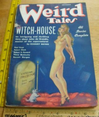 Weird Tales November 1936 Pulp Vintage Robert E Howard Brundage Sexy Cover