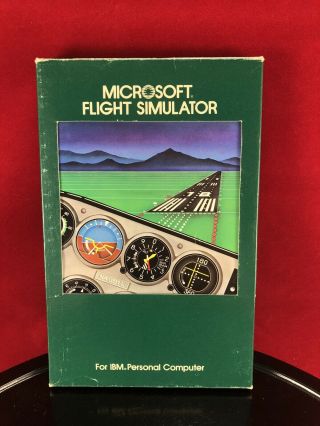 Vintage Microsoft Flight Simulator Version 1.  00 For Ibm Pc – 1982