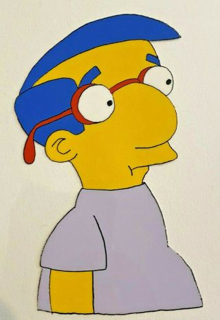 The Simpons Animation Cel & Production Drawing - Milhouse - Butterfinger Advert.