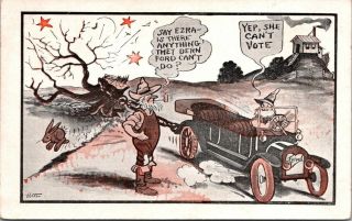 Vintage Postcard Ezra Ford Cartoon Comic Llustration Unposted