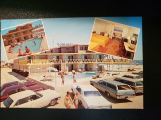 Sea Isle City Nj Polaris Motel Swimming Pool Vintage From 1967 Postcard 98827
