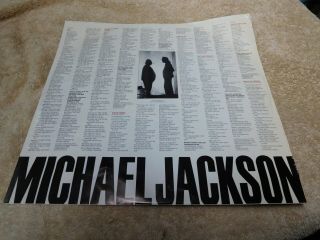Michael Jackson - Bad - EPIC 40600 - in shrink with lyric sheet / hype 3