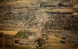 Bozeman,  Montana,  Mt Gallatin County Ellis Post Card Co.  Chrome Postcard Vintage