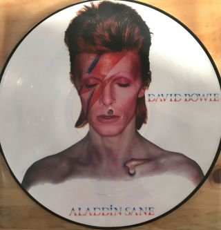 David Bowie Aladdin Sane Rare Picture Disc Vinyl Ltd Edition