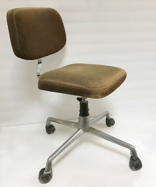 Chaise Bureau Sur Roulettes Vintage Design Charles Eames Années Herman Miller 70