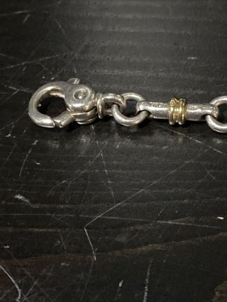 Vintage Tiffany & Co Silver Two Tone Bar Link Bracelet 3