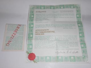 Vintage Rolex Gmt Master 1675 Document Paper