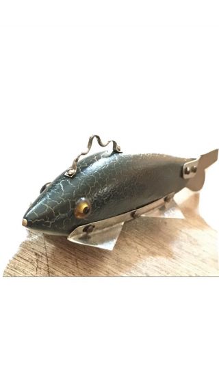 Early Heddon 4 Point Ice Spearing Fish Decoy Custom Color Ultra Rare