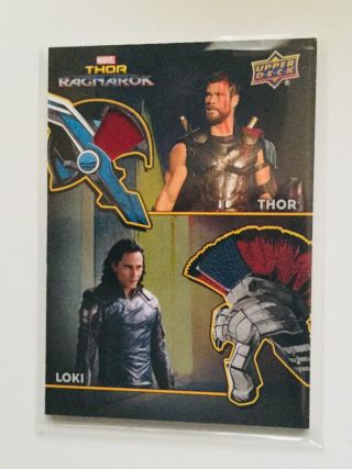 Marvel Upper Deck Thor Movie Double Memorabilia Insert Card Ad - 1