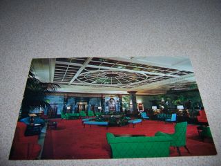 1950s Lobby,  The Barclay Hotel,  York City,  Ny.  Vtg Postcard