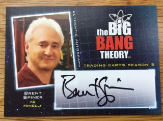 Cryptozoic Big Bang Theory Season 5 Brent Spiner Autograph Auto Card A10