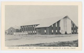 Normandy Road Baptist Church Royal Oak Mi Vintage Michigan Postcard