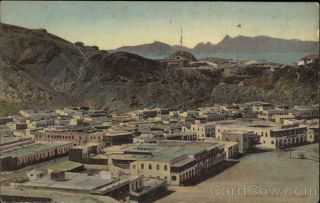 Yemen Aden Steamer Point,  Crescent Postcard Vintage Post Card