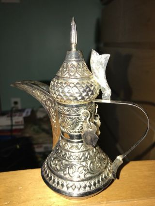Vintage,  Miniature - Sterling Silver - Tea Or Coffee Pot.  Oman.