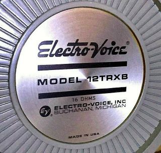 Vintage Electro - Voice Ev Model 12trxb 16 Ohm Loud Speakers Pair