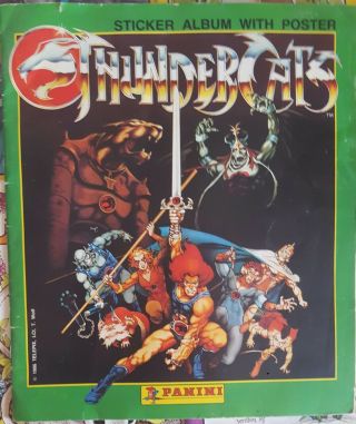 Thundercats Sticker Album And Poster (35 Stickers) Panini 1986