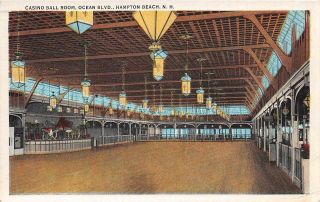 Hampton Beach Nh 1915 - 30 Long Gone Casino Ball Room On Ocean Blvd Vintage 473