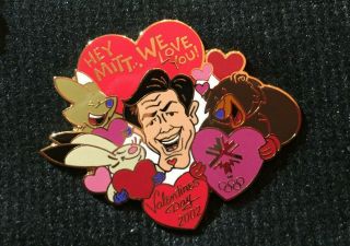 2002 Salt Lake Olympic Pin Mitt Romney Mascots Valentines