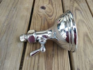 Large Antique Nickel Plated Shower Head