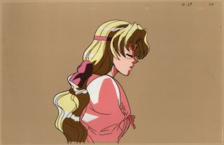 Escaflowne Production Cel And Drawing Anime 1996 Millerna - Big 10.  5x16 "