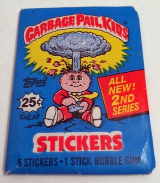 1985 Topps Garbage Pail Kids - Series 2 Pack - Stickers & Gum -
